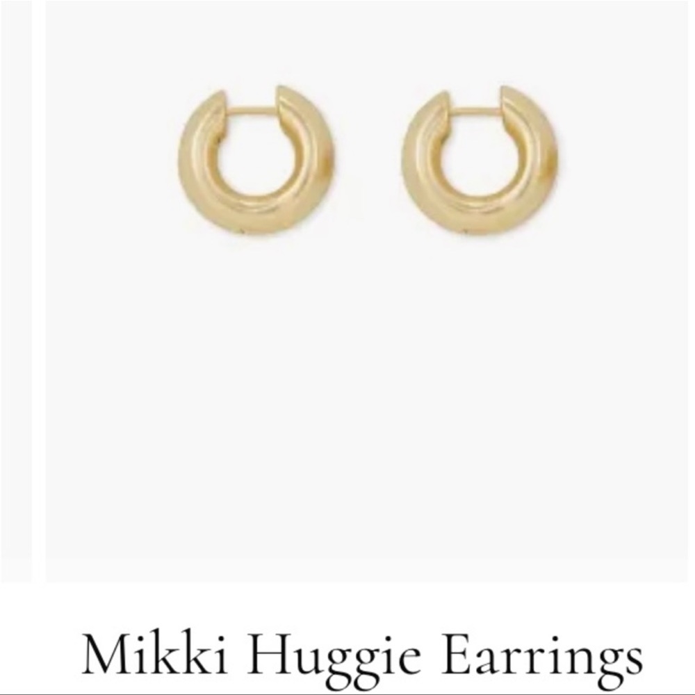 Kendra Scott Mikki Huggie Earrings in brush gold